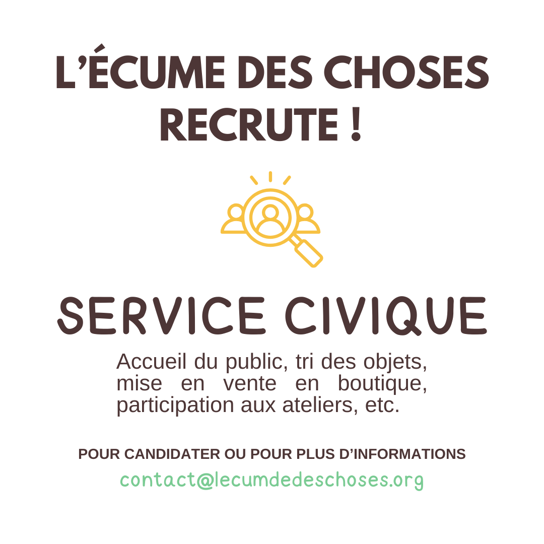 L'écume des choses recrute un service civique